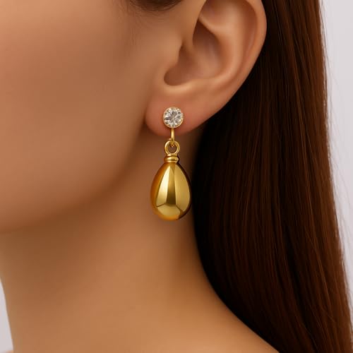 Pearl Clip on Earrings for Women - 14K Gold Silver Plated Cubic Zirconia Non Pierced Ear Clips Jewelry Gifts for Wedding Bridal Party Gifts - color: Yellow-10mm