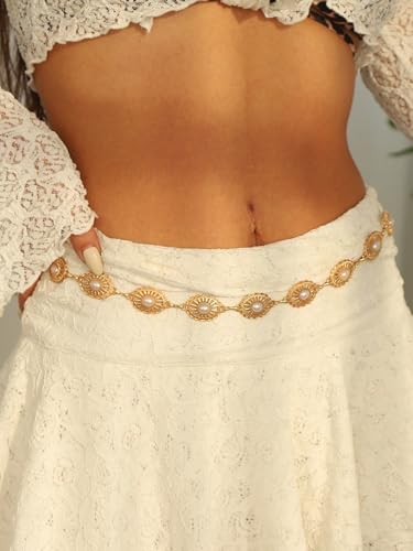 3PCS Gold Waist Chain for Women, Boho Layered 14K Gold Plated Belly Belt Chains Beach Waist Beads Chain, Body Chain for Women Summer Jewelrys Set - style: gd-belt chain