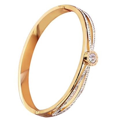 18K Gold Bangle Bracelets for Women 925 Sterling Silver Bracelets Bracelets Adjustable Boho Bracelets Stackble Cuff Bangle Bracelets for Men Women Chunky Gold Bangle Open Cuff Bracelets Christmas Gift - color: Bracelets-07