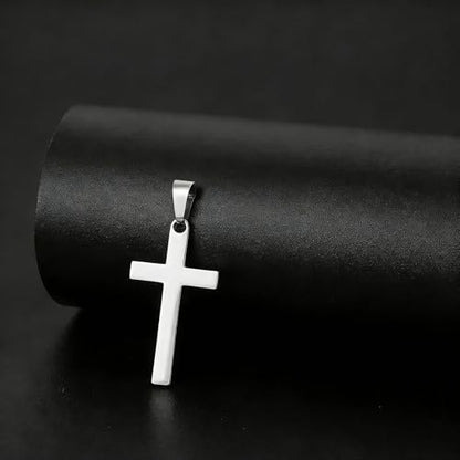 Stainless Steel No Tarnish Cross Pendant Charm Christian Jewelry for Women Men Jewelry Making Necklace Bracelet Silver - style: Big Size:17mm*32mm