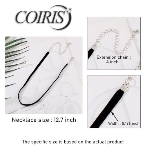 Velvet Choker Necklace for Women Goth Halloween Y2K Ribbon Collar Set - color: Black-0.2''-30pcs
