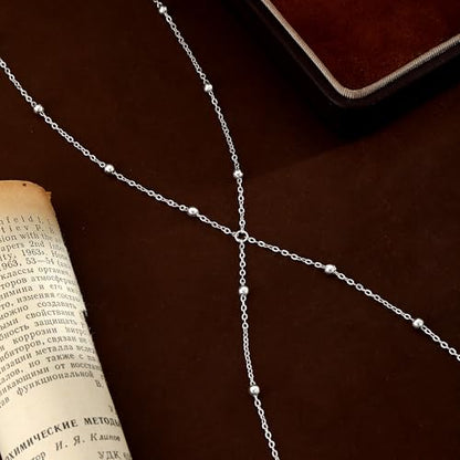 14K Gold Plated Waist Chain for Women Dainty 2Pcs Layered Belly Chain Beaded Pearl Body Chain Belt Set Waterproof Summer Beach Bikini Jewelry Accessories Adjustable Waist Beads Gift - style: Double Bead-SL