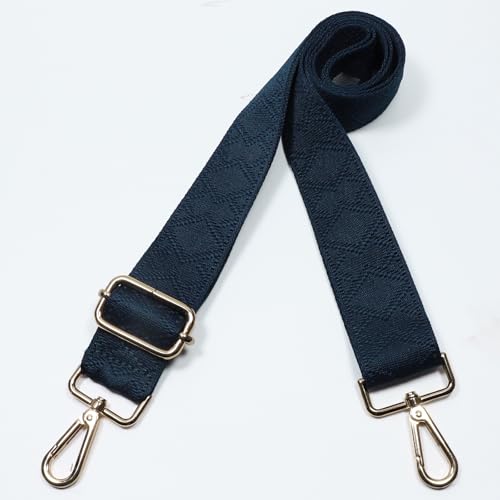 Kolti Purse Strap Replacement Crossbody Handbag Stripe Wide Adjustable - color: Gold Buckle-392