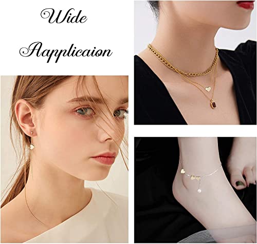 PH PandaHall 60pcs 14K Gold Plated Heart Beads, Heart Spacer Beads 6x7mm Metal Love Brass Loose Bead for Necklace Bracelet Wedding Birthday Christmas Jewelry Making (Pack of 2) - size: 6x7mm (Pack of 2)