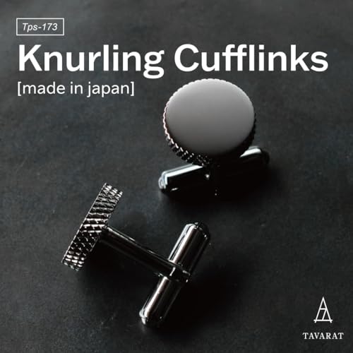 [TAVARAT] Cufflinks for Men cuff links mens classic round shape Black Silver Light Gold Tps-177 - style: silver (Tps-173)