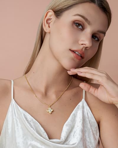 SNGIA 18K Gold Plated Stackable Adjustable Curved Horizontal Bar with CZ Pendant Necklace For Women by SNGIA, Dainty Drop Layered Trendy Birthstone Gemstone Charm Statement Jewelry Gifts, Bohemian Vintage Handmade Unique Cute Thin Skinny Dainty Chain Bead