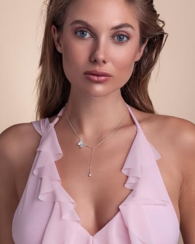 SNGIA 18K Gold Plated Stackable Adjustable Curved Horizontal Bar with CZ Pendant Necklace For Women by SNGIA, Dainty Drop Layered Trendy Birthstone Gemstone Charm Statement Jewelry Gifts, Bohemian Vintage Handmade Unique Cute Thin Skinny Dainty Chain Bead