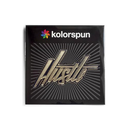 Kolorspun Hustle Enamel Lapel Pin - color: Gold