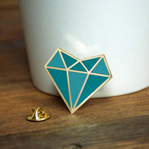 Inspirational Enamel Pin by LifeBeats | Cute Pin for Clothes, Jackets, Hats, Bags, and Lanyards | Hat Pin Comes with a Greeting Card | Lapel Pin with Sturdy Backing - style: Self Love Heart