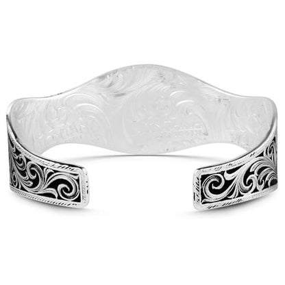 Montana Silversmiths Made in the USA Western Lifestyle Women's Cuff Bracelet - style: Desert Marigold Floral