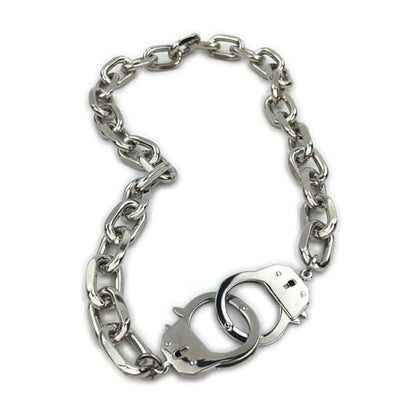 Succuba Stainless Steel Handcuff Choker Necklace Chain Pendant Choker Collar Necklace for Women and Men from 16 to 24 Inches with Box - color: B, size: 18 Inches