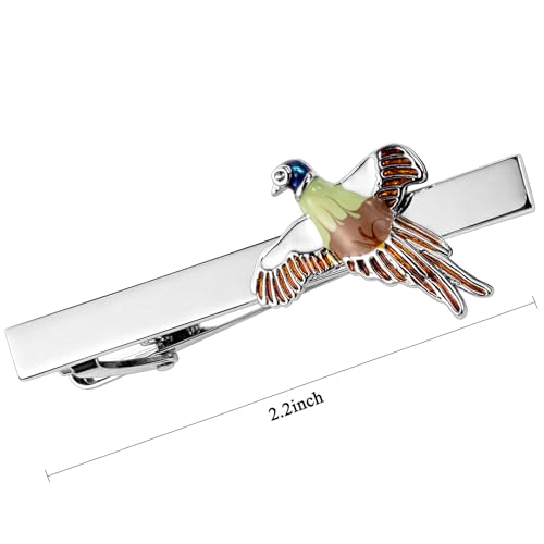 HAWSON Tie Clips for Men Unique,Fun Animal/Musical/Nautical Tie Clip,Novelty Personalized Mens Tie Bar,Accessories Business Wedding Gifts - style: Flying Bird