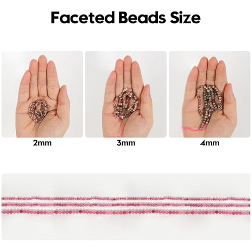 120pcs 3mm Natural Amazonite Gemstone Beads Faceted Round Loose Stone Beads for Jewelry Making - color: Amazonite, size: 2.8-3.3mm