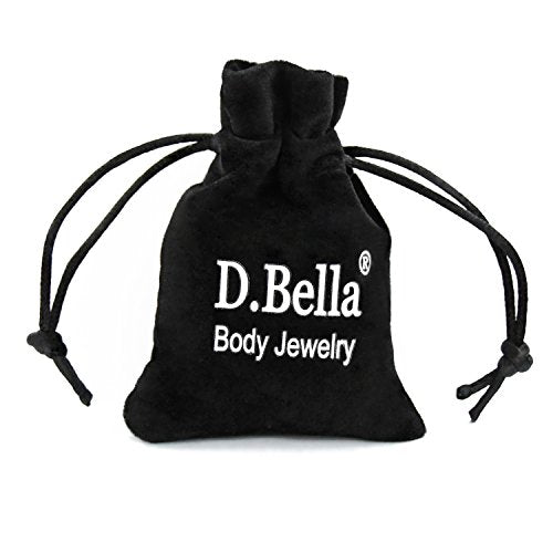 D.Bella 16G 18G 20G Horseshoe Septum Rings Surgical Steel Nose Piercing Jewelry Cartilage Helix Tragus Earring Hoop Eyebrow Lip Retainer for Women Men 6mm 8mm 10mm 12mm - color: 16G-10MM-40 Pcs