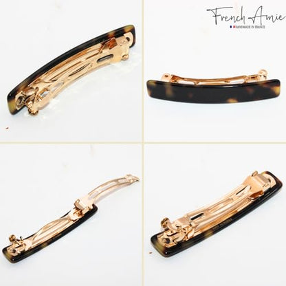 French Amie Bar Tokyo Small 2 1/4 Inch Hair Clip Barrette | Handmade Cellulose Acetate Durable Grip For Women Girls Teens Everyday Style - color: Tokyo