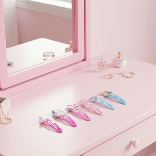Barbie Hair Accessories Set with Hair Clips, Bows & Scrunchies - color: Barbie