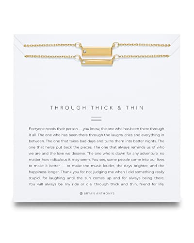 Bryan Anthonys Pendant Necklaces and Sets in a Variety of Styles and Colors - color: Gold, style: Through Thick & Thin