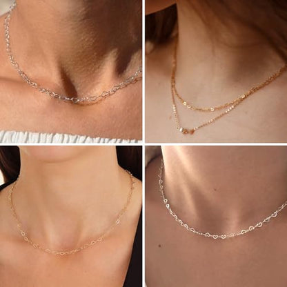 16.5FT Gold Heart Chain Roll 2.5mm Stainless Steel Chain for Jewelry Making | 18K Gold PVD Plated Heart Link Chain Spool Bulk for Necklace Bracelet Crafts - color: gold color(2.5mm)