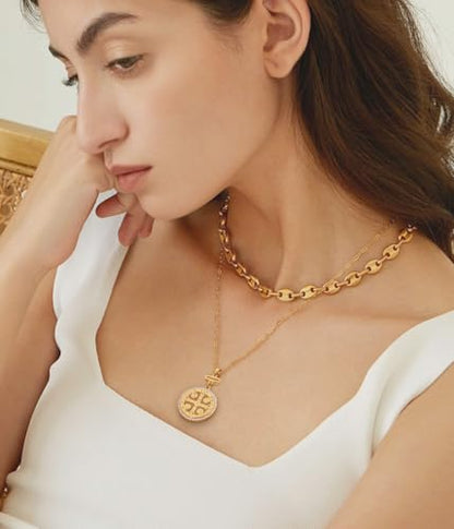 SOFYBJA Saint Benedict Necklace Drop 18K Gold Toggle Medallion Coin Cross Pendant Necklaces Religious Jewelry Catholic Gift for Women - color: Gold Zirconia Saint Benedict Necklace