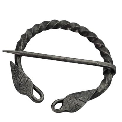 Armory Replicas™ Hand-Forged Viking & Celtic Cloak Pin Brooch – Medieval Fibula for Costumes, Reenactments, Cosplay & Historical Dress Accessories - style: Design 3 (4Pcs)