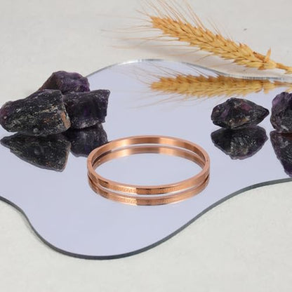 4/6/8MM Greek Key Meander Bracelet Oval Stainless Steel Bangle Cuff Gifts for Women Men - color: Rose Gold, size: 4mm