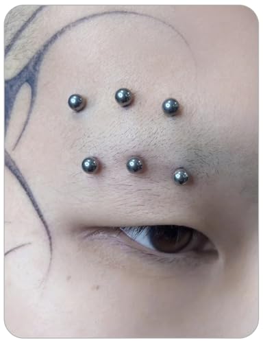 Oufksiyy 18G 16G Internal Thread Eyebrow & Rook Piercing Jewelry Surgical Steel Double Gem Eyebrow Piercings Rings Gold Silver Curved Barbell Eyebrow Ring Vertical Labret Lip Jewelry 6m 8mm 10mm - color: Silver: 18G curved barbell