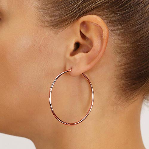 M MOOHAM Hoop Earrings for Women, Hypoallergenic 14K Gold Plated Earrings | Gold Plated Hoop Earrings Set for Sensitive Ears, Earring Stack for Women Trendy, Jewelry Gifts Lightweight 13-60mm - color: 3pairs-13mm-Gold-plated/silver-plated/Rose
