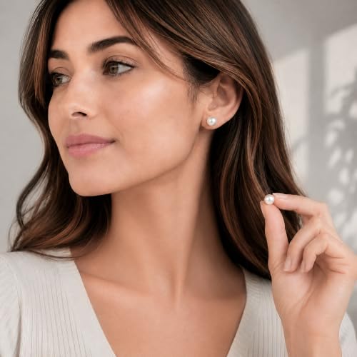 Freshwater Pearl Studs | AAA+Quality | 925 Silver | Nickel-Free、Hypoallergenic