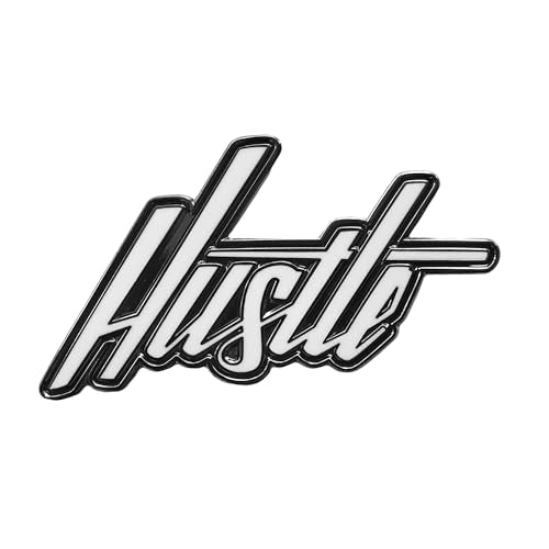 Kolorspun Hustle Enamel Lapel Pin - color: White