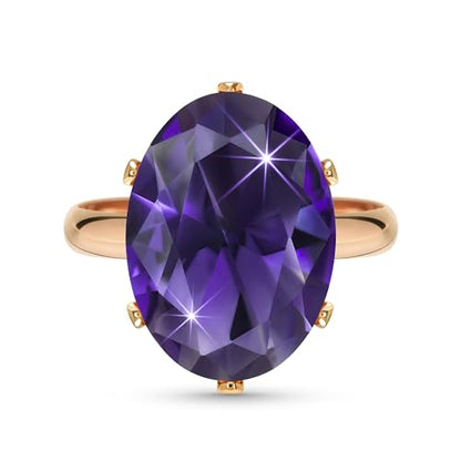 Linawe Cubic Zirconia Imitation Diamond Moissanite Rings for Women, 14K Gold/Rose Gold/Silver Adjustable Chunky Ring, Costume Rhinestone Jewelry for Wedding Engagement | Costume Jewelry, Copper, Large, Cocktail, Birthstone, Rhinestone, Gemstone, Cubic Zir