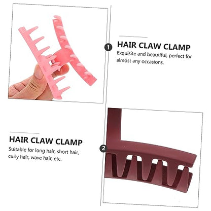 Outanaya Large Hair Claw Clips 3pcs Set Stylish Acrylic Hair Snap Clips Hair Barrette Hair Clamp Clip for Hair