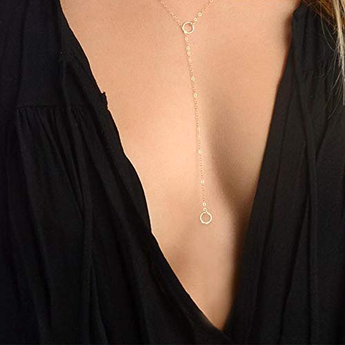 Turandoss Gold Layered Necklaces for Women - 14K Gold Plated Handmade Multilayer Bar Pearls Coin Disc Moon Butterfly Medallion Adjustable Dainty Layered Choker Necklaces for Women Jewelry - style: 3PCS - Circle&CZ Triangle&Circle Lariat