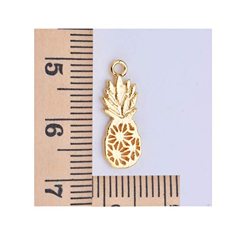 Baydurcan Friendship Anchor Compass Necklace Good Luck Elephant Pendant Chain Necklace with Message Card Gift Card - style: Pineapple