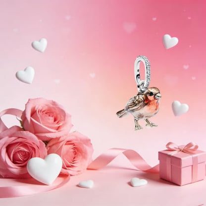 Birthday Fashion Heart Dangle Charm for Bracelets and Necklace Pendant Bead Charms Jewelry Present for Women Family Friends - style: Dangle Charms for Bracelets