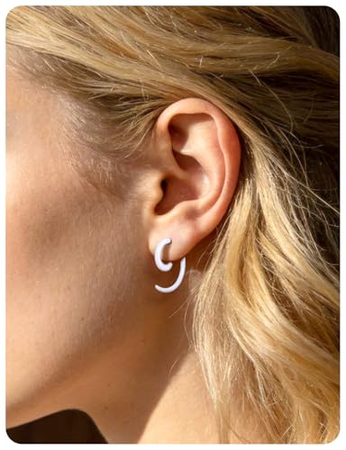 14-00G Ears Gauges Tunnels Plugs for Women Acrylic Spiral Snail Ear Gauge Septum Stretching Kit Earring Expander Stretcher Earrings Piercing Jewelry for Women Men - style: 12G Tapers