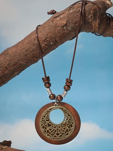 MINACHI Vintage Statement Necklaces for Women, Long Pendant Necklaces, Boho Jewelry for Women - style: Necklace 08-0003