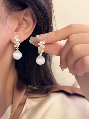 Retro Pearl Stud Drop Earrings Elegant Faux Pearl Stud Earrings For Women Exquisite Wedding Engagement Jewelry Gifts - style: Style 13