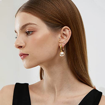 FIBO STEEL 12 Pairs 20G Cartilage Earrings Stud for Women Men Stainless Steel Tiny 2mm & 3-8mm Studs CZ Round Ball Flatback Earring Set