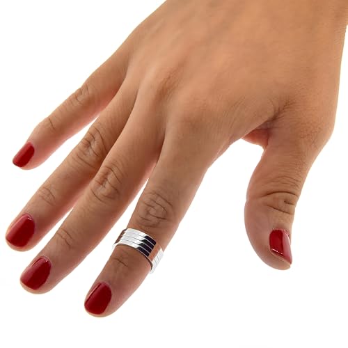 Sabrina Silver Surgical Stainless Steel 2mm Wedding Band Thumb/Toe Ring Comfort-Fit High Polish sizes 1-12