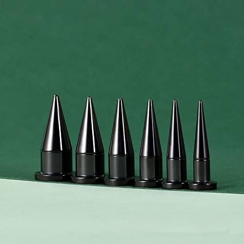 36PCS Ear Gauge Stretching Kit Stainless Steel Double Flare Alloy Tapers 3 In 1 Plugs Set Eyelet 14G-00G - color: (1.6-10mm)-Black-Screw Fit