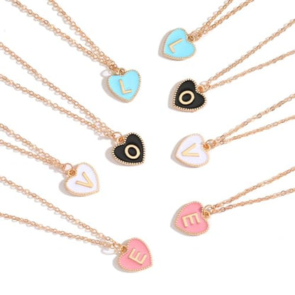 104pcs Alphabet Letter Charms,Initial A-Z Alphabet Enamel Letters Charm Pendant Bead for DIY Personalized Jewelry Making Findings
