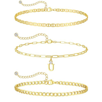Layered Necklaces for Women 14K Gold Plated Stack Circle Pendant Trendy Long Chain Stackable Handmade Coin Necklace Set Dainty Gold Stacked Jewelry Gifts - color: Gold-3