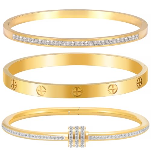 Camhanno Stackable Silver Bracelets for Women Stainless Steel Love & Friendship Bangle, Mothers Day Valentines Birthday Christmas Jewelry Gifts for Mom Her Wife Grandma - style: Style 5