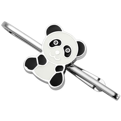 HAWSON Tie Clips for Men Unique,Fun Animal/Musical/Nautical Tie Clip,Novelty Personalized Mens Tie Bar,Accessories Business Wedding Gifts - style: Panda
