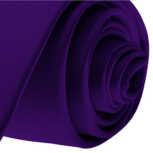 K. Alexander Skinny Ties - Multiple Solid Colors - Classic 2" width - color: Dark Purple