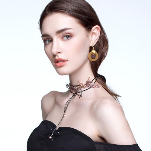 15 Pairs Gold Clip on Earrings for Women Fashion,Lightweight Fake Earrings Set - style: Style C