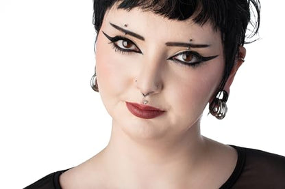 Pierced Owl 16GA G23 Titanium Internally Threaded Flat Star Top Eyebrow Curved Barbell - style: 14mm (9/16") Barbell Length