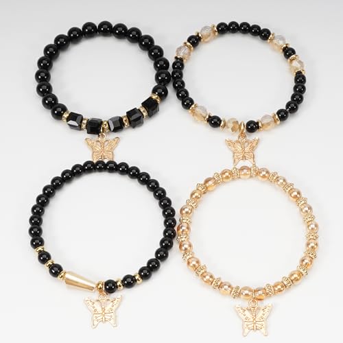 Boho Wooden Beads Bracelets Bohemian Bracelet Stack for Men Women Wood Beaded Bracelet Set - color: R