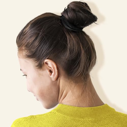 IKOCO 150PCS Black Hair Ties for Women, No Damage, Cotton Ponytail Holders | Value Pack, Seamless Elastic, No Pull/Snag/Breakage, No Crease, Durable Hold, for Thick & Curly Hair - color: Black