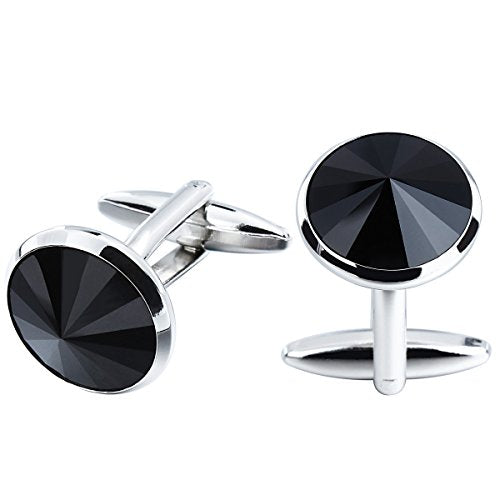 Cufflinks for Men with 4/6 pcs Shirt Studs Set, Gift Box Packed, Mens Jewelry or Accessories for Wedding, Party, Anniversary, Birthday